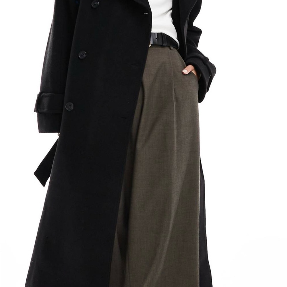 ASOS Black Long Trench Coat - Perfect condition